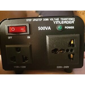 AC-500W 110V 220V Power Source Voltage‎ Converter Up-Down Transformer